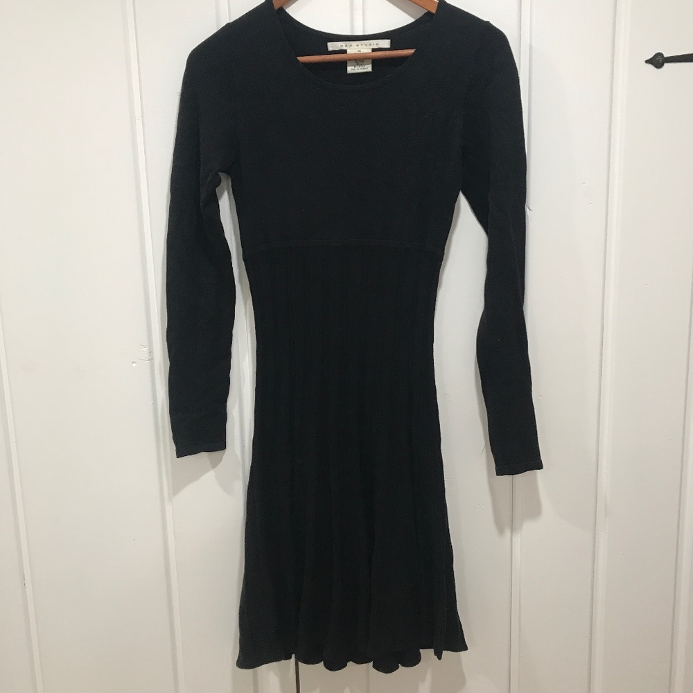 Max Studio black knit dress